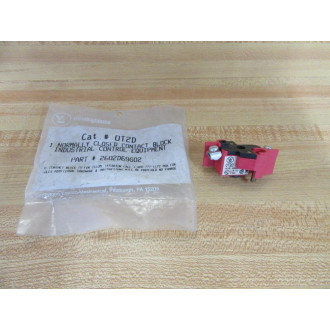 Westinghouse 0T2D Oil-Tite Contact Block NC OT2D Red