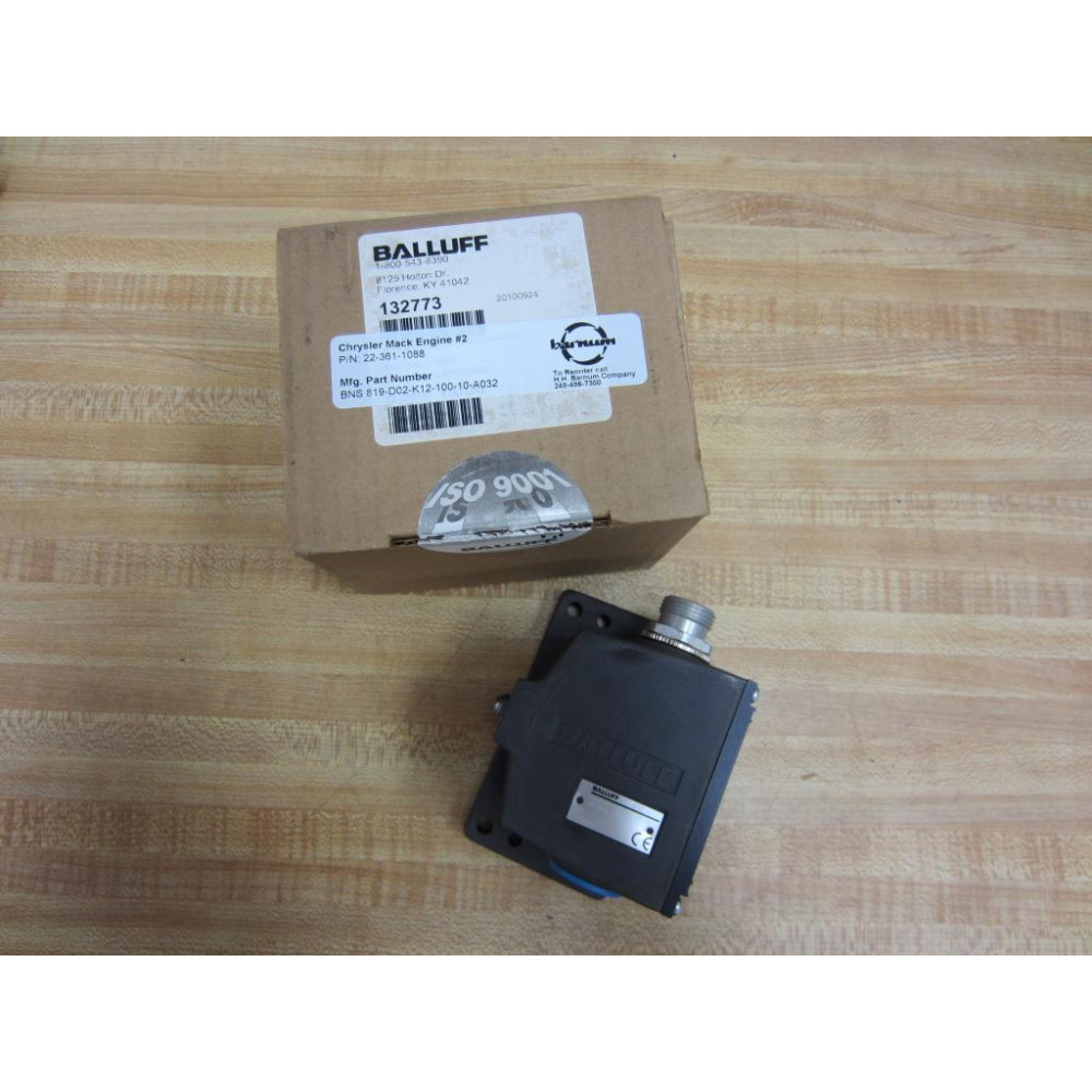 Balluff BNS 819-D02-K12-100-10-A032 Limit Switch BNS 819D02K1210010A032