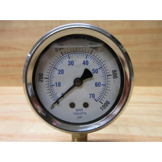 Bond Fluidaire 201L-2.5-14LM-0-1000 Pressure Gauge 201L-254M