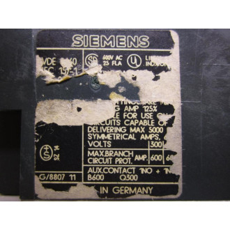Siemens 3VU1300-1ME00 Motor Protector 3VU13001ME00 - New No Box
