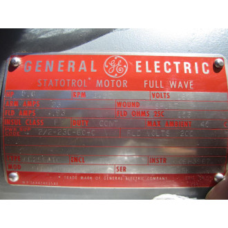 General Electric 164UC001A020 Motor 5CD164UC001A020 CD259TC - New No Box