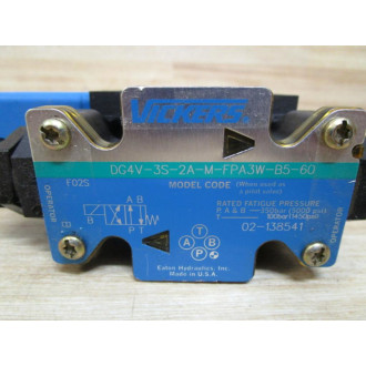 Vickers DG4V-3S-2A-M-FPA3W-B5-60 Valve DG4V3S2AMFPA3WB560 - New No Box