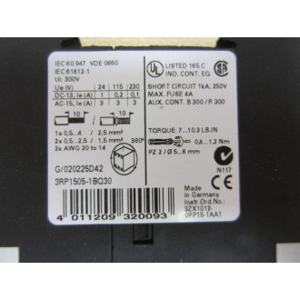 Siemens 3RP1505-1BQ30 Timing Relay 3RP15051BQ30 - New No Box