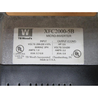 TB Wood's XFC2000-5B Drive XFC20005B - Used