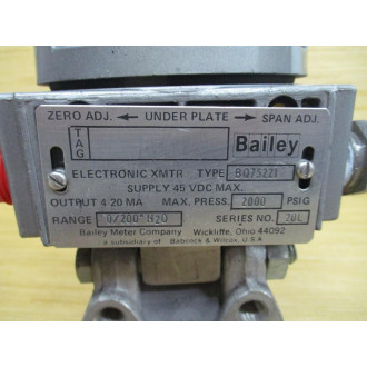 Bailey BQ75221 ABB Pressure Transmitter - Used