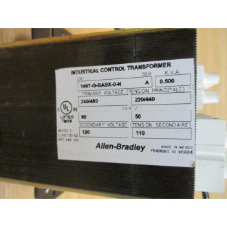 Allen Bradley 1497-G-BASX-0-N Control Transformer Chipped Plastic - Used