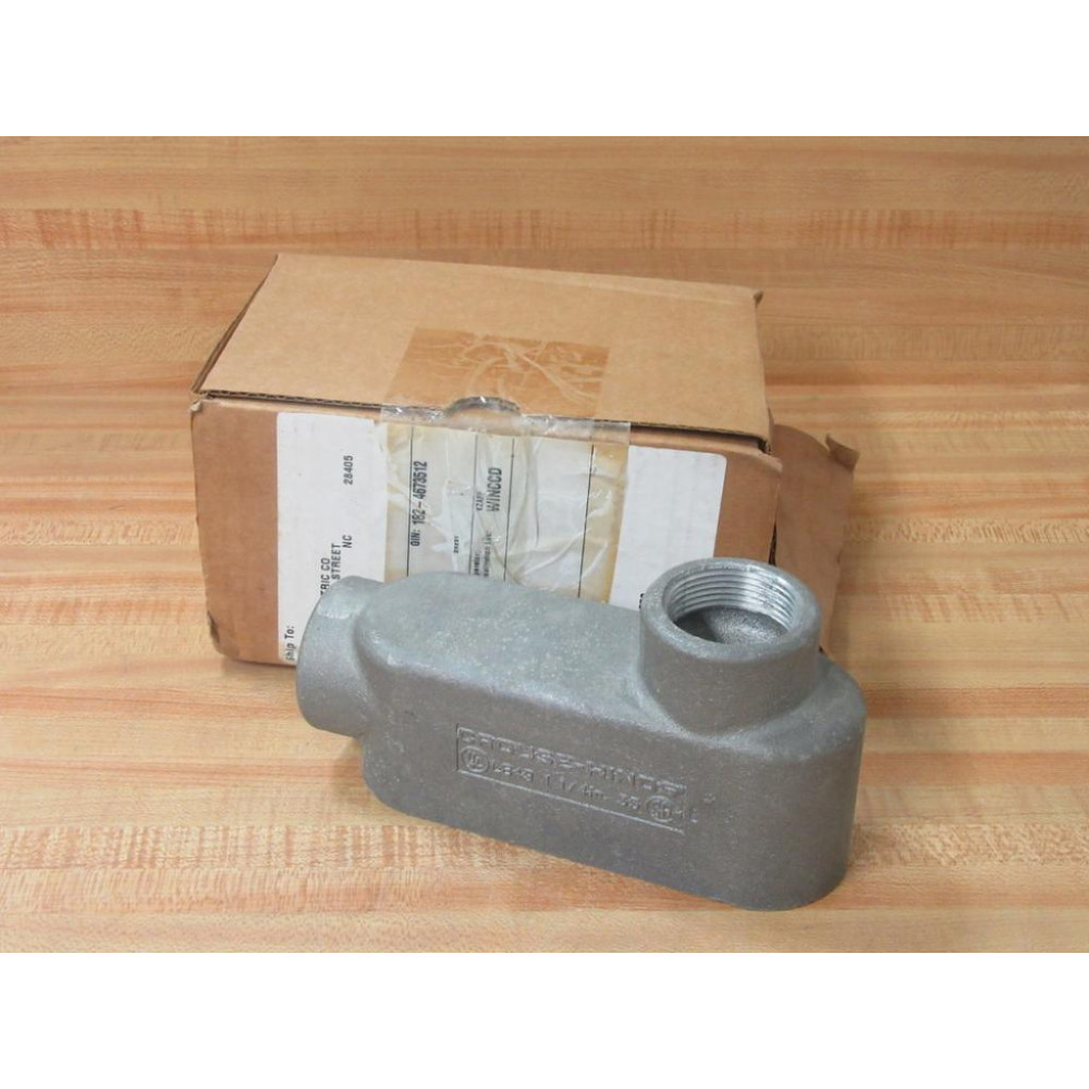 Crouse & Hinds LB49 Conduit Body Type LB Size 1 14"