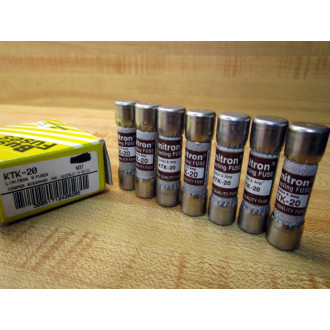 Buss KTK-20 Bussmann Fuse Cross Ref 4XC44 (Pack of 7)