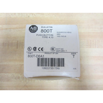 Allen Bradley 800T-D6A1 Push Button 800TD6A1