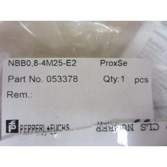 Pepperl + Fuchs 053378 Sensor NBB0.8-4M25-E2