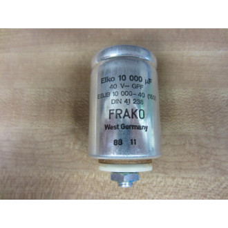 Frako DIN 41 238 Capacitor DIN41238 10,000 muF - Used