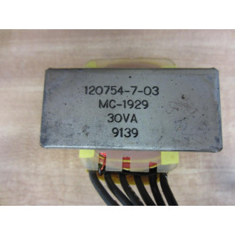 Allen Bradley 120754-7-03 Transformer 120754703 - Used