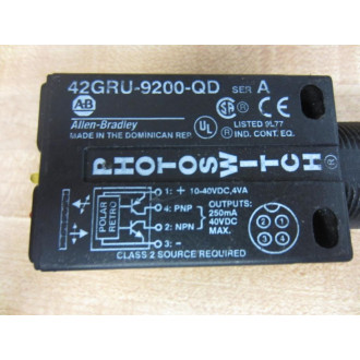 Allen Bradley 42GRU-9200-QD Sensor  42GRU9200QD Missing Door - Used
