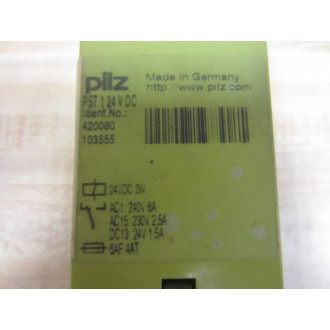 Pilz PST 1 24V DC Safety Relay 420080 103555 - Used