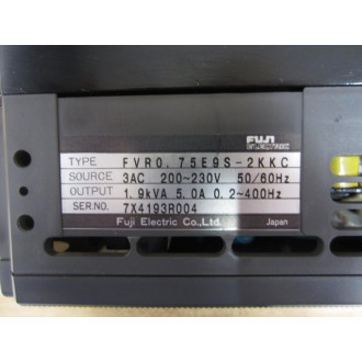Fuji Electric FVR0. 75E9S-2KKC FVR075E9S2KKC - Used