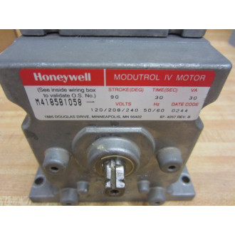 Honeywell M4185B-1058 Modutrol IV Motor M4185B1058 - Used