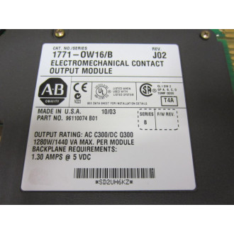 Allen Bradley 1771-OW16B 1771OW16B Module SD2UH6KZ - New No Box
