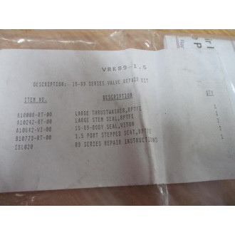 Gemini Valve VRK89-1.5 Valve Repair Kit 15-89 Series