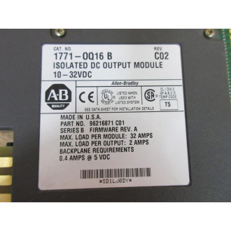 Allen Bradley 1771-OQ16 OP Module Ser B,Rev C02,96216871 C01 - New No Box