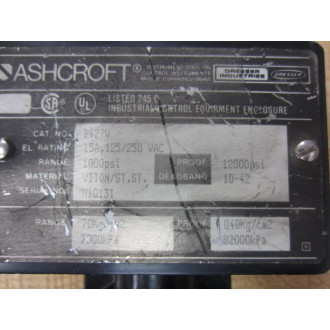 Ashcroft B427V Pressure Switch Valve - New No Box
