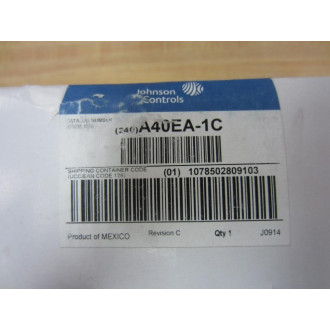Johnson Controls A40EA-1C Temperature Controls Switch A40EA1C