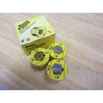 Bussmann W 15 W15 W-15 Type A Fuse (Pack of 3)