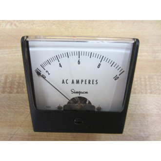 Simpson 1257 Meter 0-10 Amps