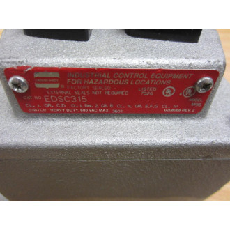 Crouse & Hinds EDSC315 Start Stop Switch - New No Box