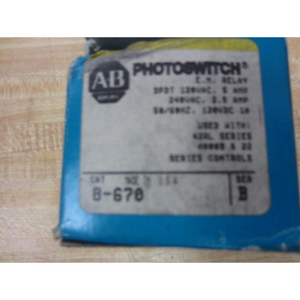 Allen Bradley 8-670 Relay 8670 Series B