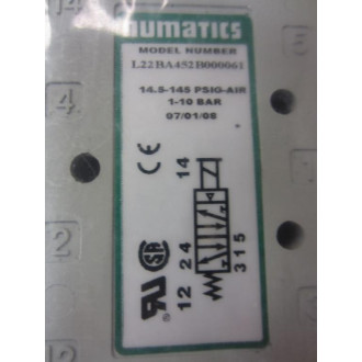 Numatics L22BA452B000061 Solenoid Valve