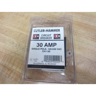 Cutler Hammer CH-130 Eaton Circuit Breaker 30 Amp CH130