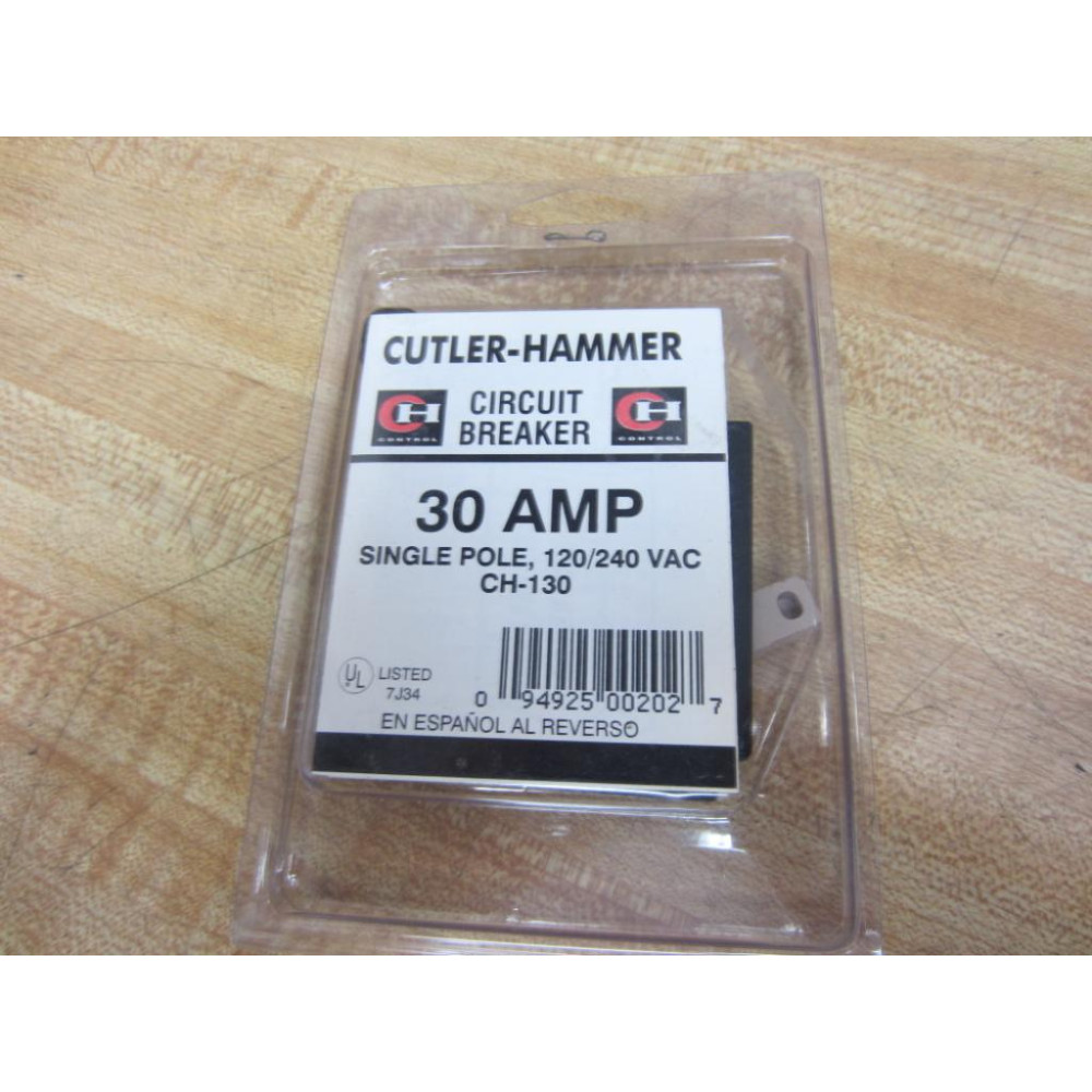 Cutler Hammer CH-130 Eaton Circuit Breaker 30 Amp CH130