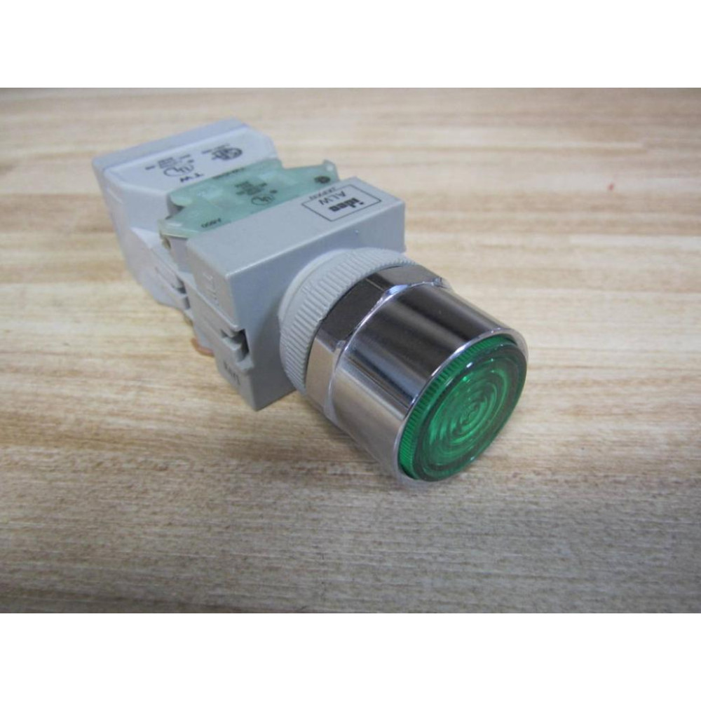IDEC ALFW212611 Push Button Green Lens - New No Box