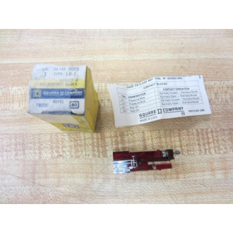 Square D 9001 LB-1 Contact Block 9001LB1 Series A