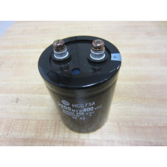 Hitachi HCG F5A Capacitor HCGF5A 2200 MFD 400 VDC - Used