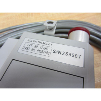 Allen Bradley 1771HD Teach Pendent 91657702 1771-HD Serial Number: 259967