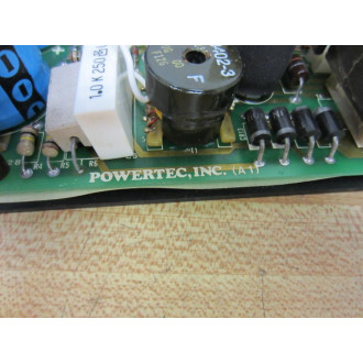PowerTec 075-23464 07523464 19C-E01-B D.C. Power Supply Rev J - Used