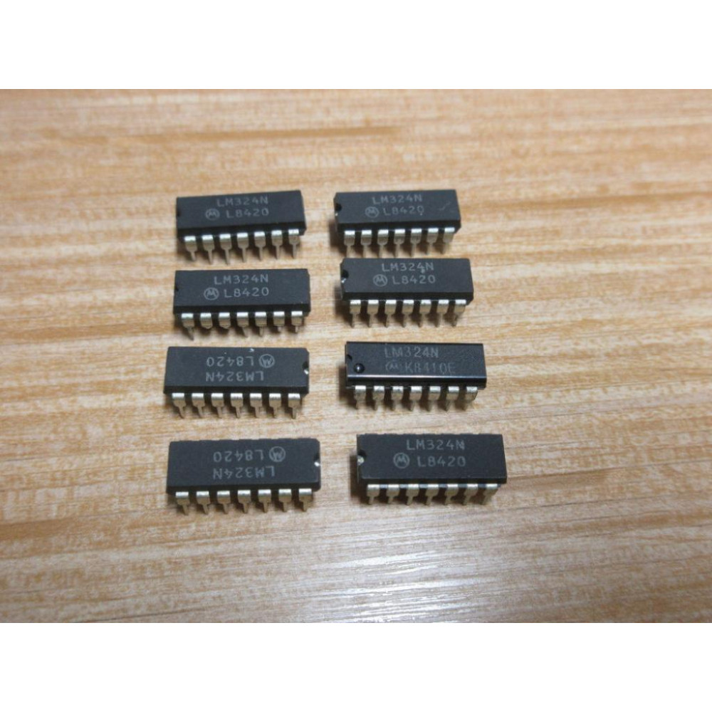 Motorola LM324N Integrated Circuit (Pack of 8)
