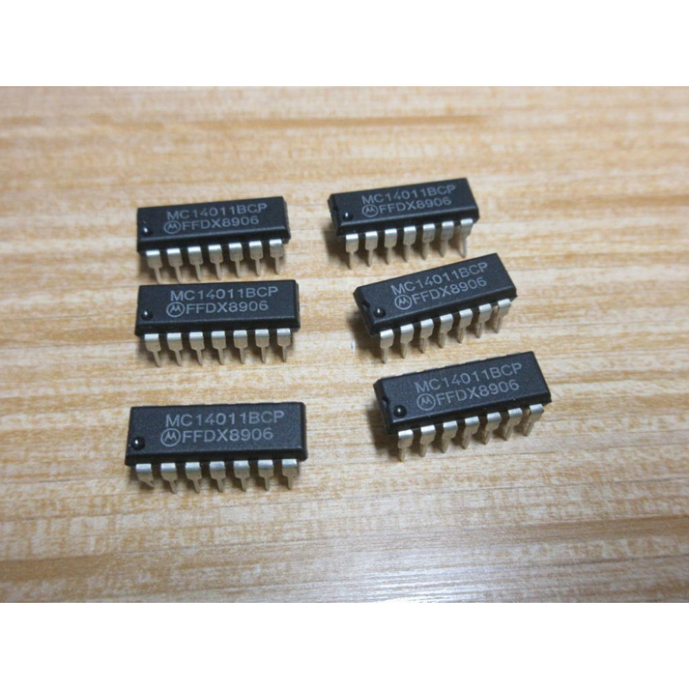 Motorola MC14011BCP Integrated Circuit (Pack of 6) - New No Box