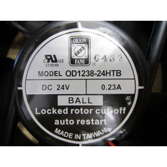 Orion OD1238-24HTB Fan 120mm DC 24V 0.23A Ball Bearing OD123824HTB - Used