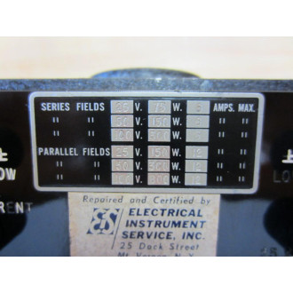 Electrical Instrument Service DWEW-7A Meter 946369 0-600 DWEW7A - Used