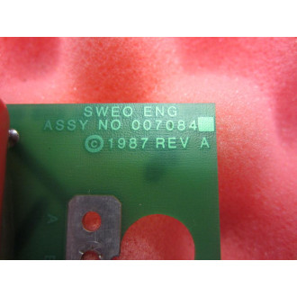 Sweo Engineering 007084 Circuit Board PCB 1070851B 9430 From Baldor Drive - Used