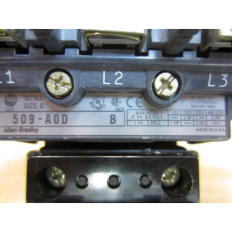 Allen Bradley 509-A0D Starter 509-AOD Ser.B Chipped - Used