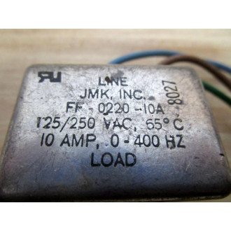 JMK FF-0220-10A Single Phase AC Filter FF022010A - Used