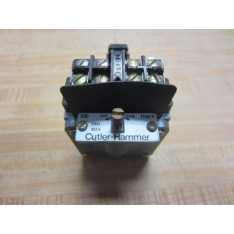 Cutler Hammer D80N Eaton Pneumatic Timer D80AS2 Series A2 - Used