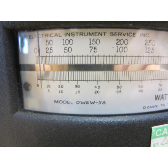 Electrical Instrument Service DWEW-5A EIS Watt Meter 600W DWEW5A ES 1082 - Used