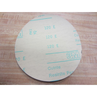 3M 120 E 8" Cutrite 120E Sand Paper Disc Resinite Red (Pack of 49) - New No Box
