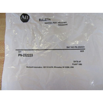 Allen Bradley 232223 Mounting Hardware