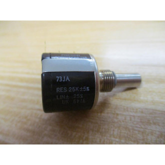 Clarostat 73JA 25K Potentiometer RES 25K±5% LIN±.25% - New No Box