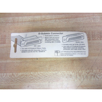 D Submin 925140-25-R 92514025R A P Products Connector